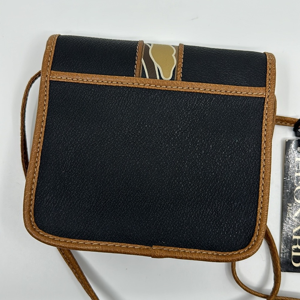 Authentic Leonard Paris N.C. 19294 sling Bag crossbody bag Made in Italy - Picture 11 of 13